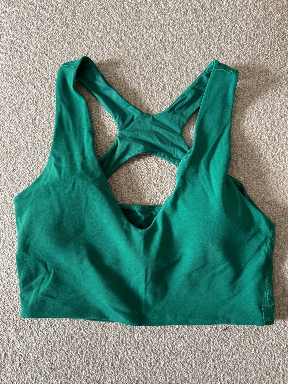Lululemon reversible green Sports Bra